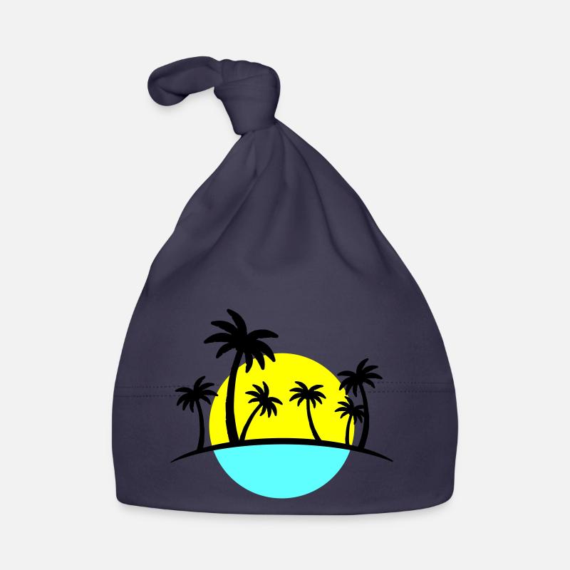 Palmiers de plage 3 Bonnet bio Bébé