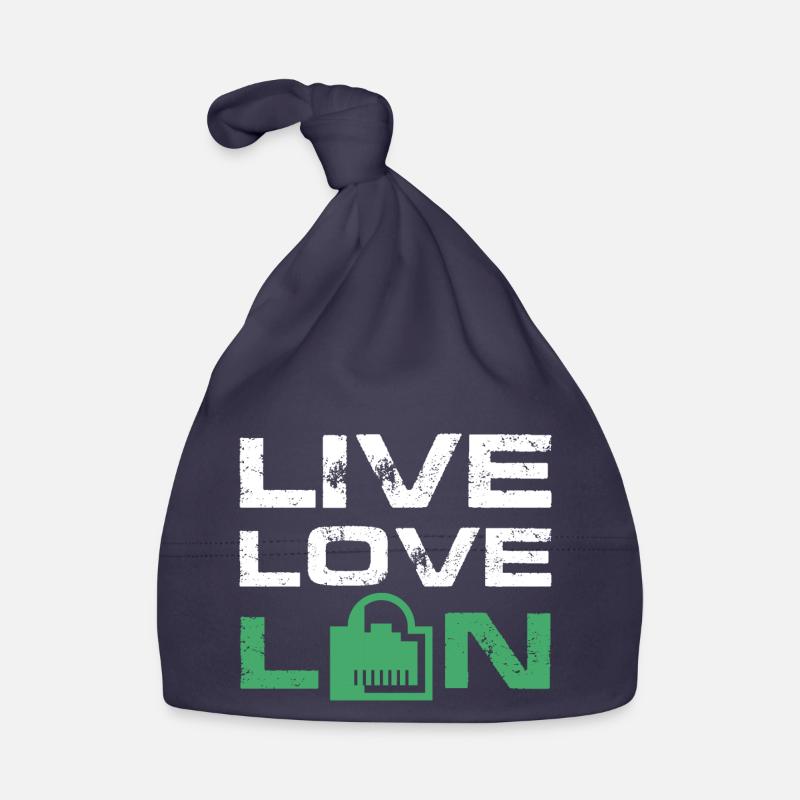 Live Love Lan IT Tech Administration du réseau Bonnet bio Bébé