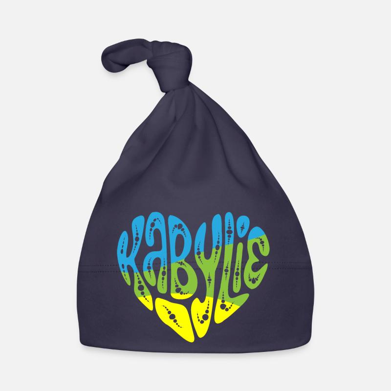 Kabylie Dans Mon Cœur - Bonnet bio Bébé - marine