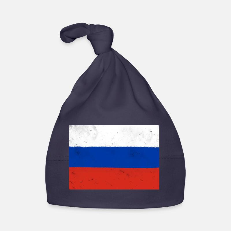 Drapeau de la Russie Bonnet bio Bébé