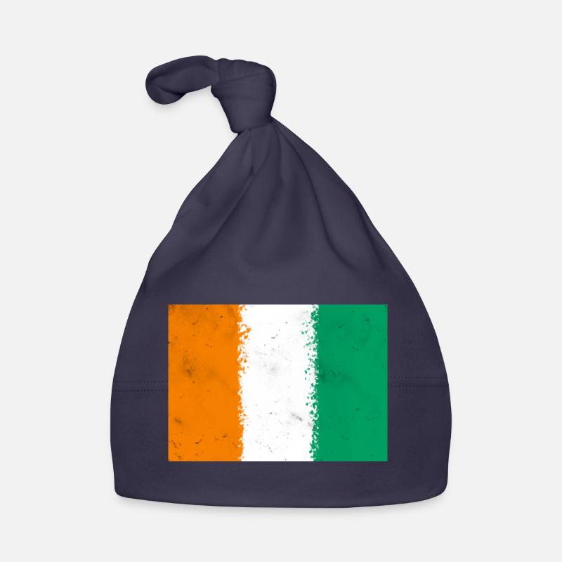 Flagge von Côte d'Ivoire Baby Bio-Mütze