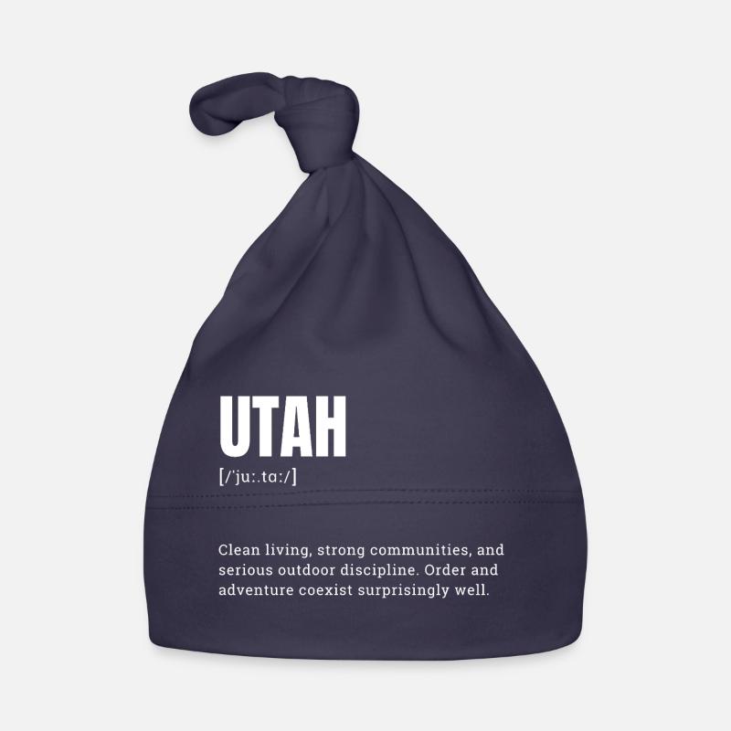 Aventure typographique audacieuse de l’Utah Bonnet bio Bébé