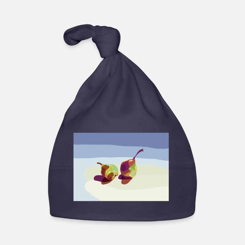 Abstract pears on the beach Organic Baby Cap