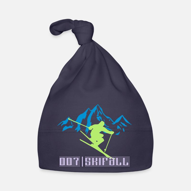 Ski 007 - Bonnet bio Bébé - marine
