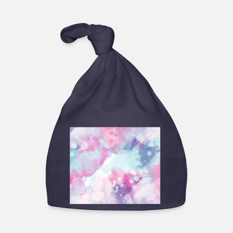 Impression aquarelle Bonnet bio Bébé