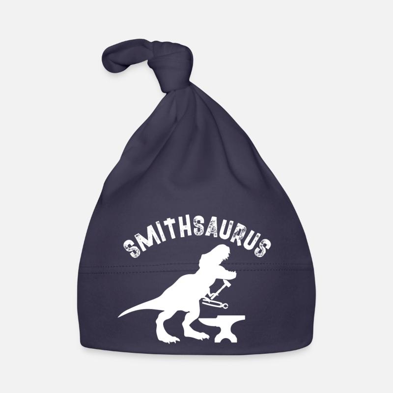 smithsaurus Design for a blacksmith or forge lover Organic Baby Cap
