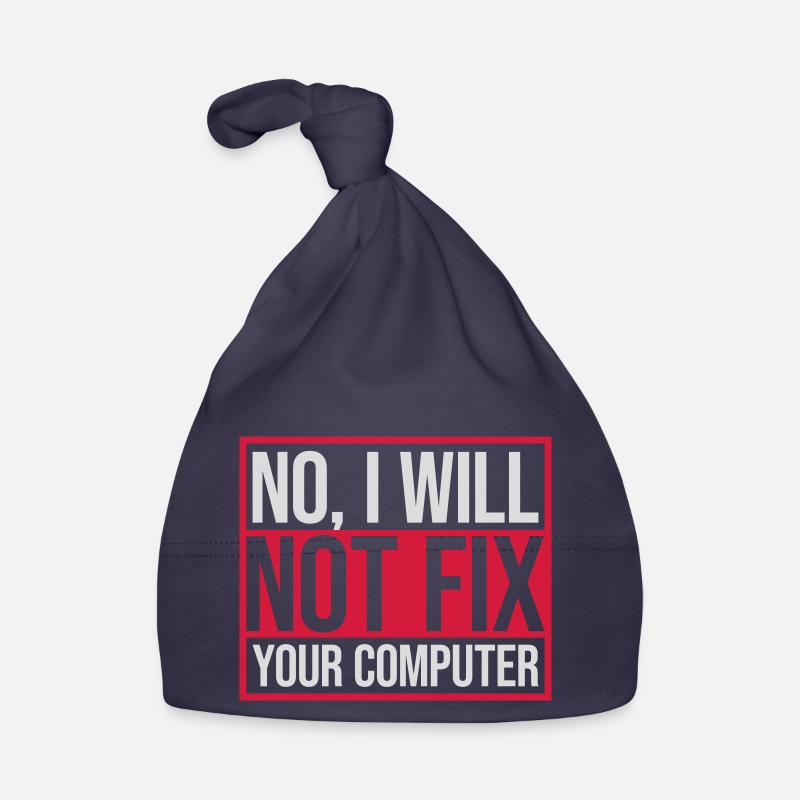 not fix your computer Organic Baby Cap