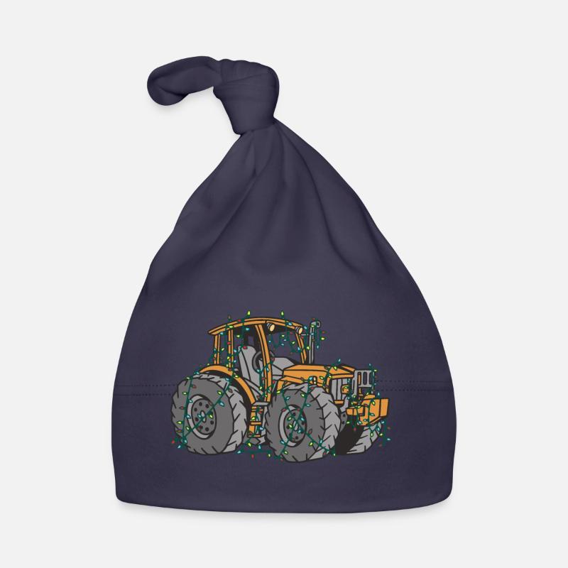 Tracteur String Lights Farmer Cadeau de Noël Bonnet bio Bébé