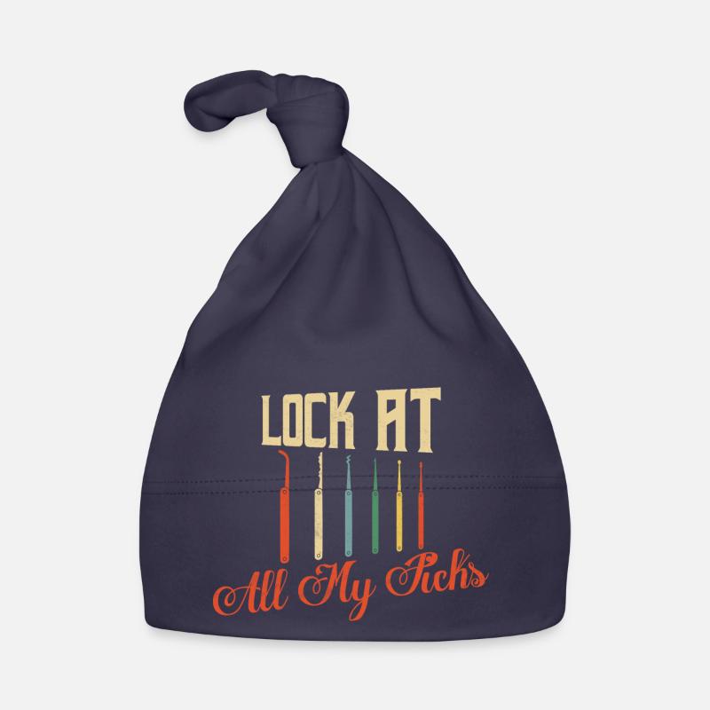 Lock At All My Picks Locksmith Lockpicker Organic Baby Cap