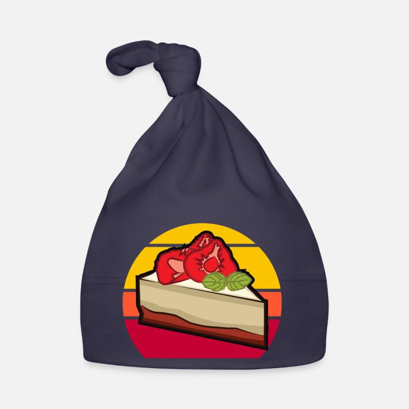 Erdbeer-Kuchen Baby Bio-Mütze