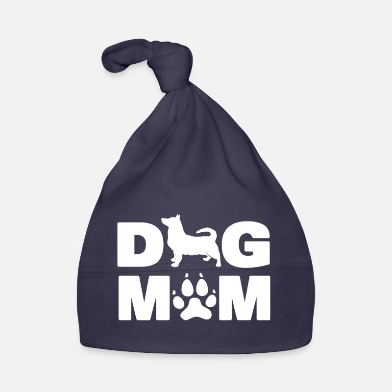 Silhouette de la mère de chien suédoise de Vallhund Bonnet bio Bébé