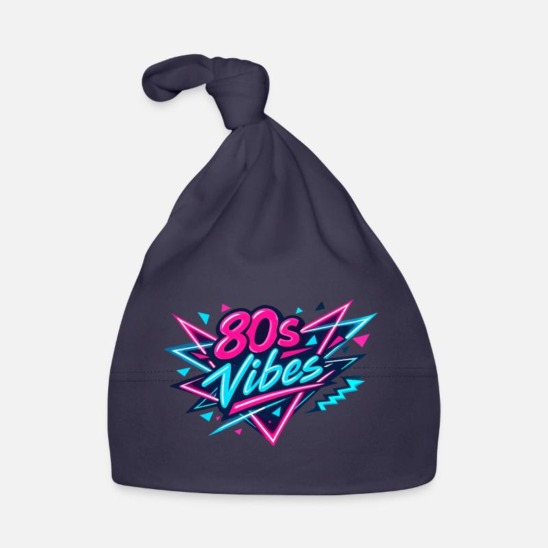 80s Vibes Neon Retro Baby Bio-Mütze