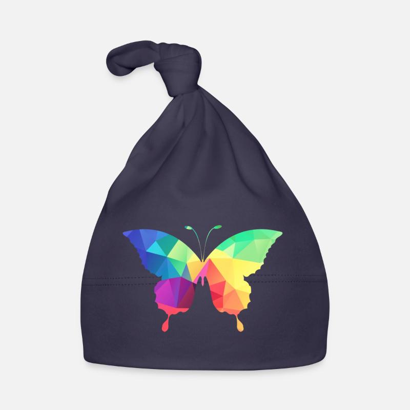 Bunter Schmetterling Baby Bio-Mütze