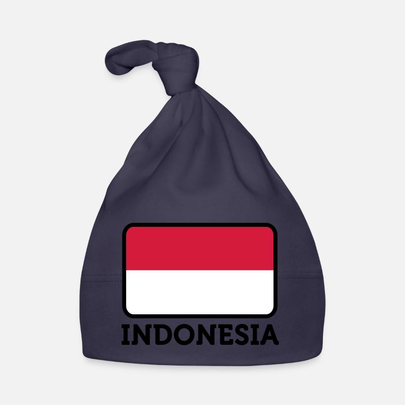 Drapeau national de l Indonésie Bonnet bio Bébé