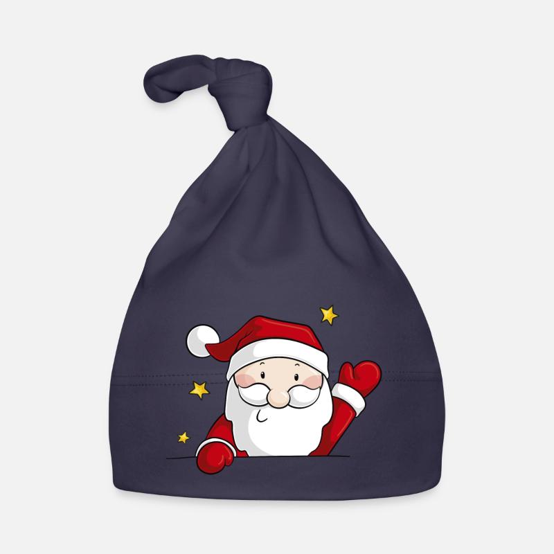 Comic Weihnachtsmann Baby Bio-Mütze