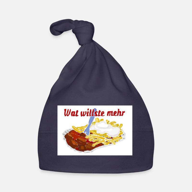 Currywurst mit Pommes Baby Bio-Mütze