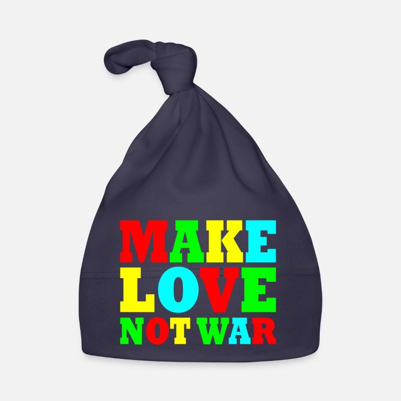 Make love not war Organic Baby Cap