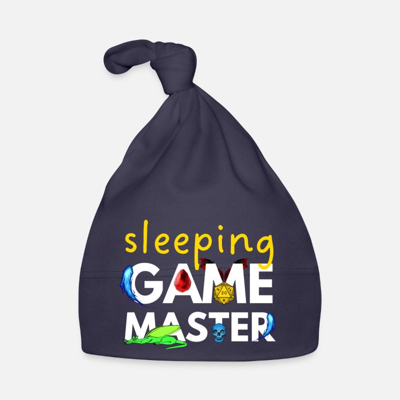 SLEEPING GAME MASTER DRAGONS ADVENTURES RPG - Bonnet bio Bébé - marine