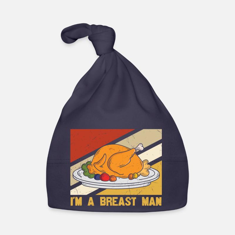 Ich bin ein Brustmann - Funny Turkey Baby Bio-Mütze