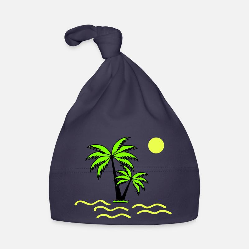 Palm trees Organic Baby Cap