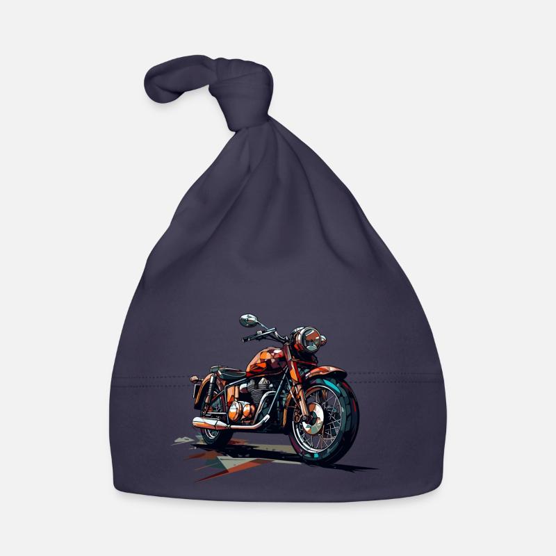 Motorcycle in polygon style Organic Baby Cap