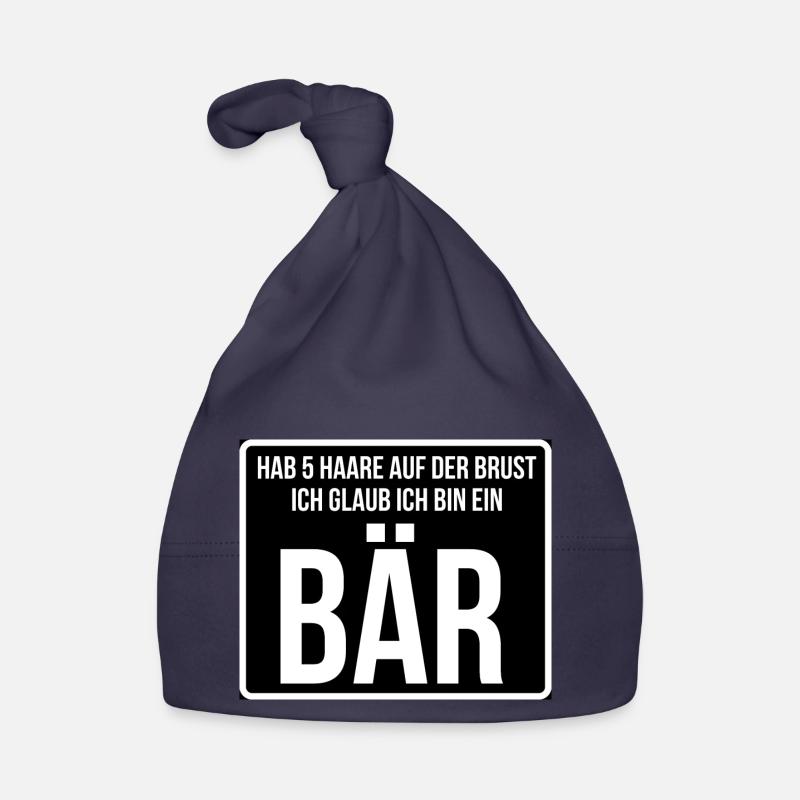 Ich bin ein Bär Baby Bio-Mütze