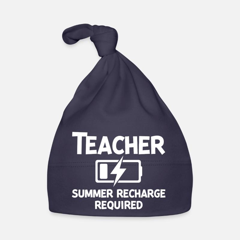 Teacher Summer Recharge Required Organic Baby Cap