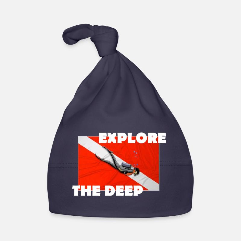 EXPLORE THE DEEP - Organic Baby Cap - navy