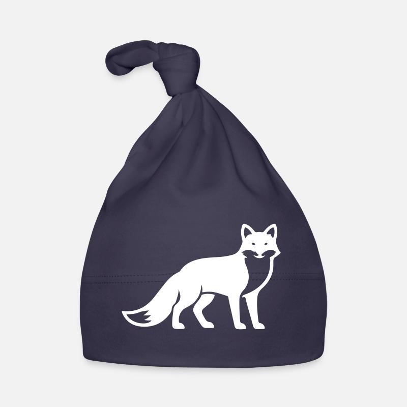 Fuchs Tier Silhouette Baby Bio-Mütze