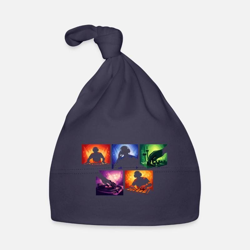 Sound Waves DJ Set Color Explosion Organic Baby Cap