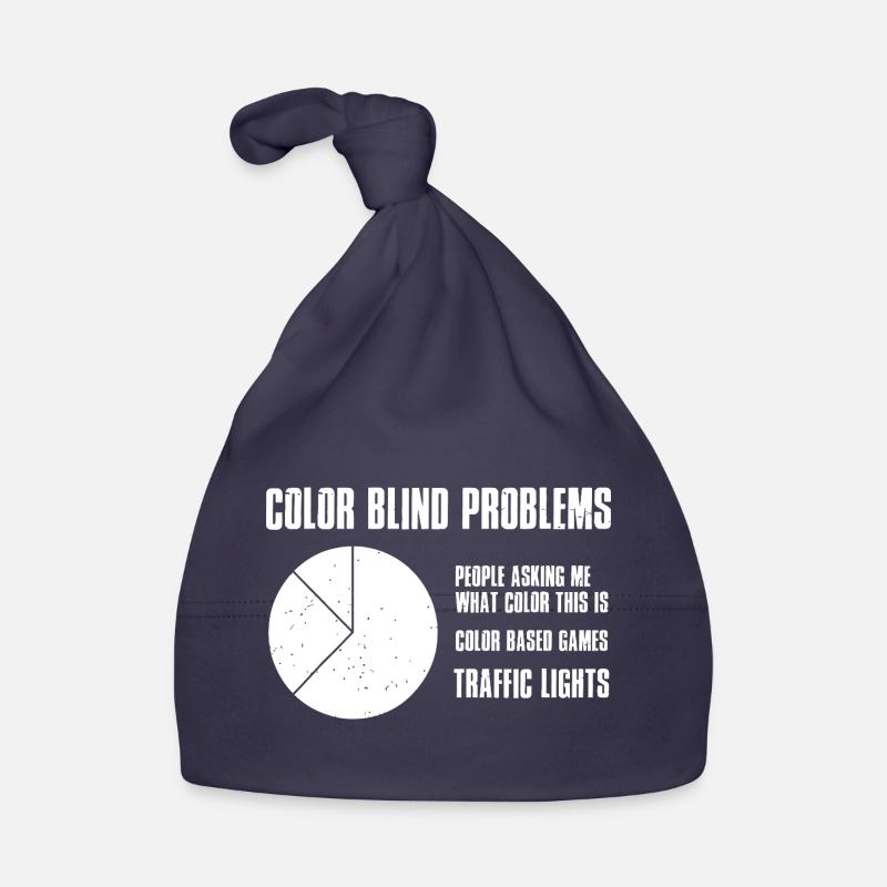Color Blind Problems Organic Baby Cap
