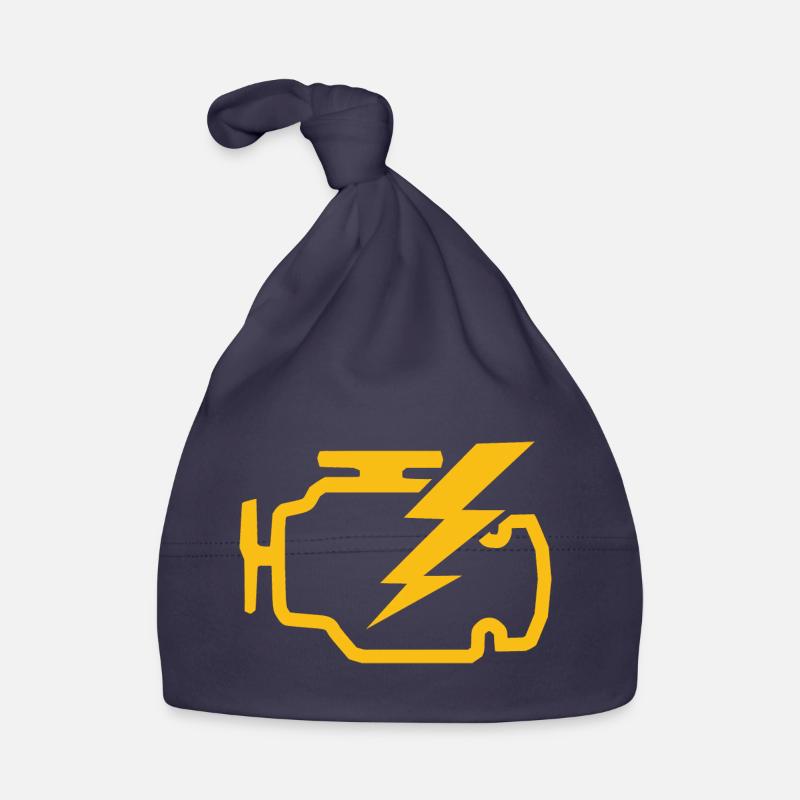 check engine light Zeichen Geschenkidee Baby Bio-Mütze