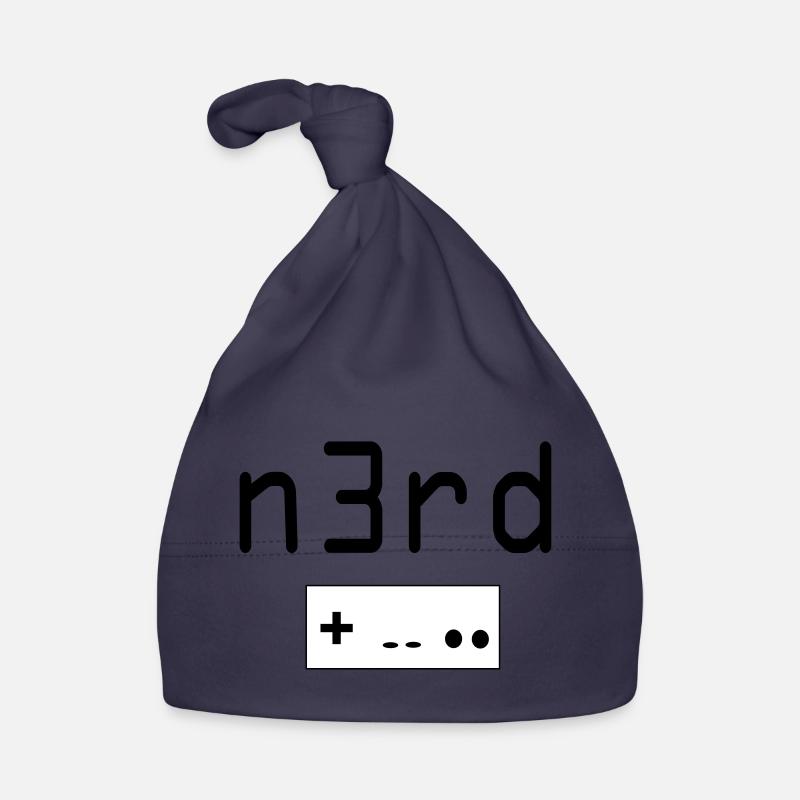 Nerd - Baby Bio-Mütze - Navy