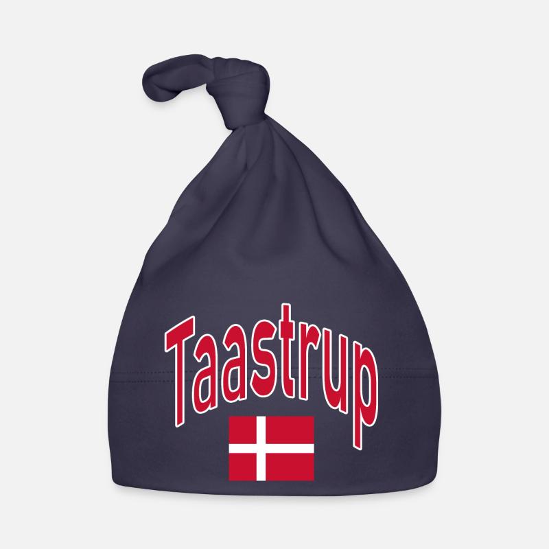 Drapeau du Taastrup Danemark Bonnet bio Bébé