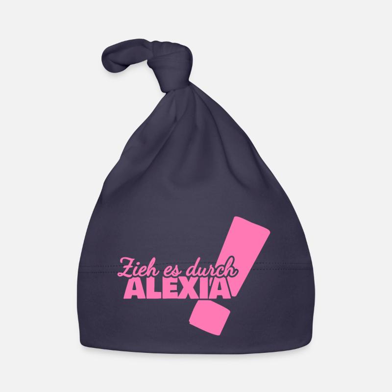 First name Alexia Organic Baby Cap