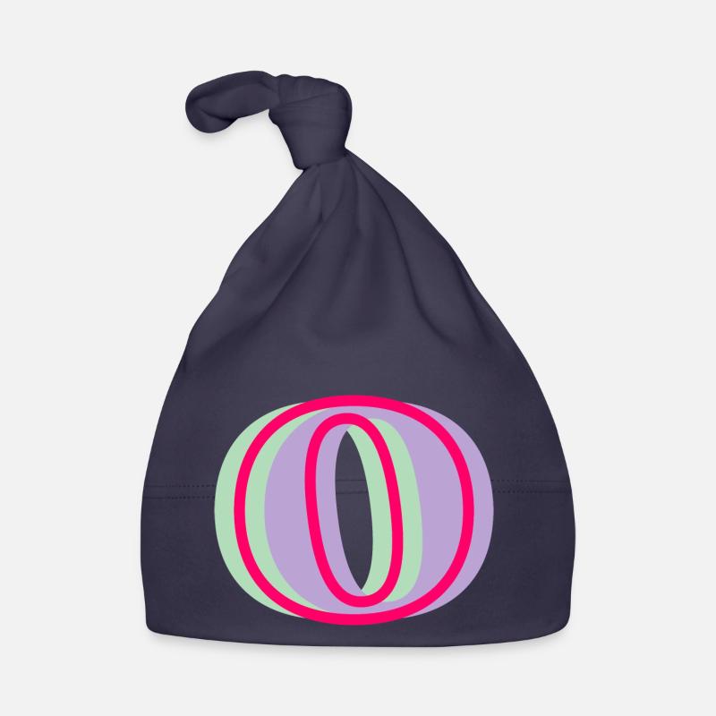 Lettre o multicolore Bonnet bio Bébé