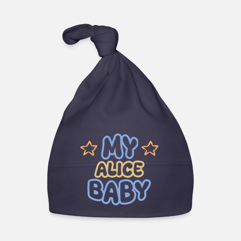 First name Alice Organic Baby Cap