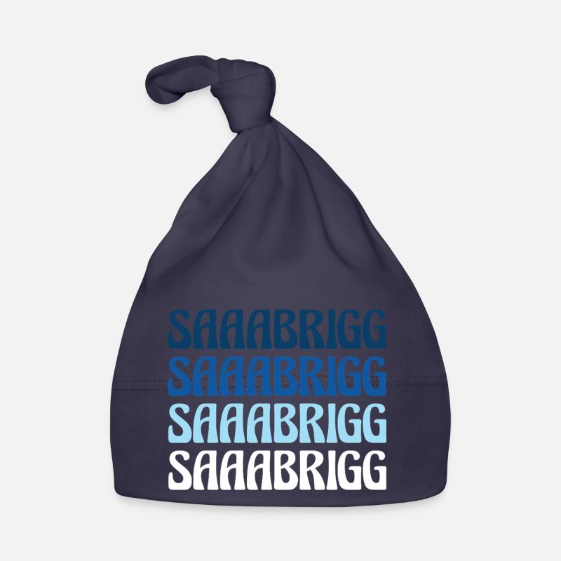 Saaabrigg Saarbrücken Dialect Gift Organic Baby Cap
