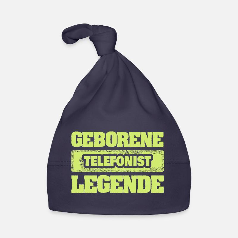 Beruf Telefonist Baby Bio-Mütze