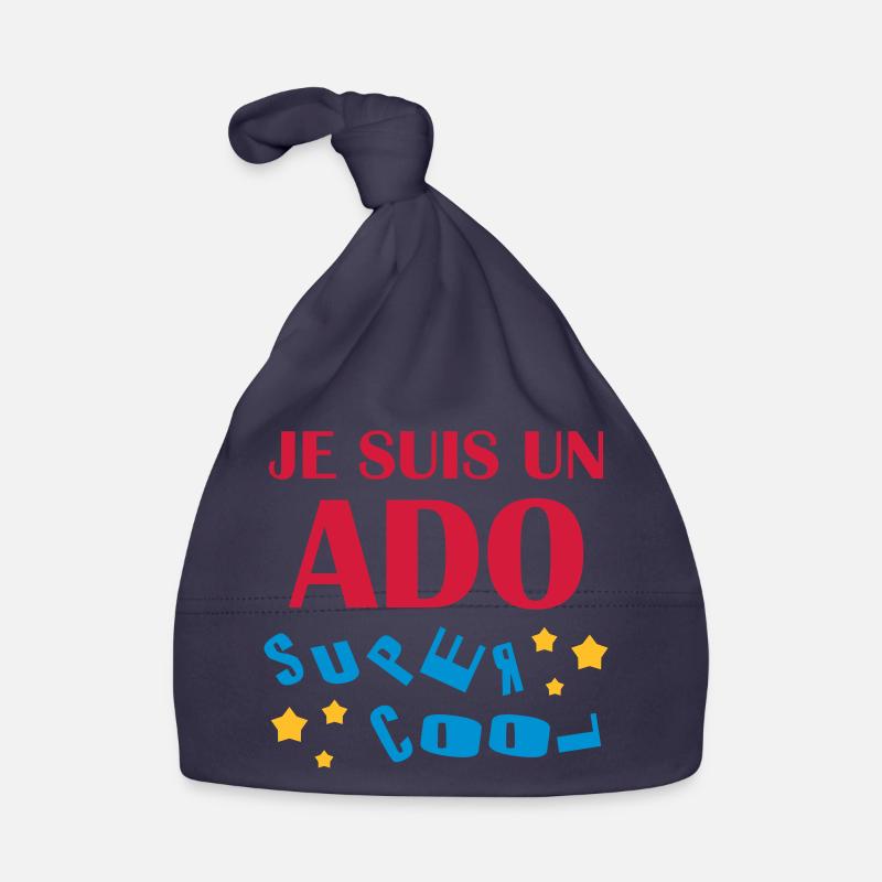 adolescent / enfant / ado / adolescente - Bonnet bio Bébé - marine