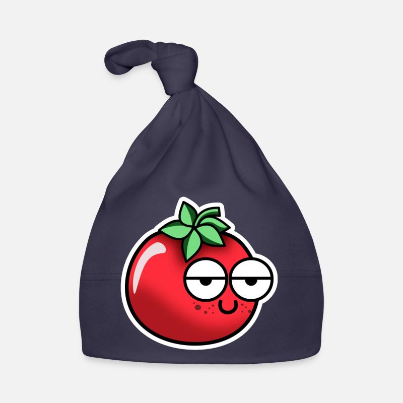 Tomate avec visage Bonnet bio Bébé