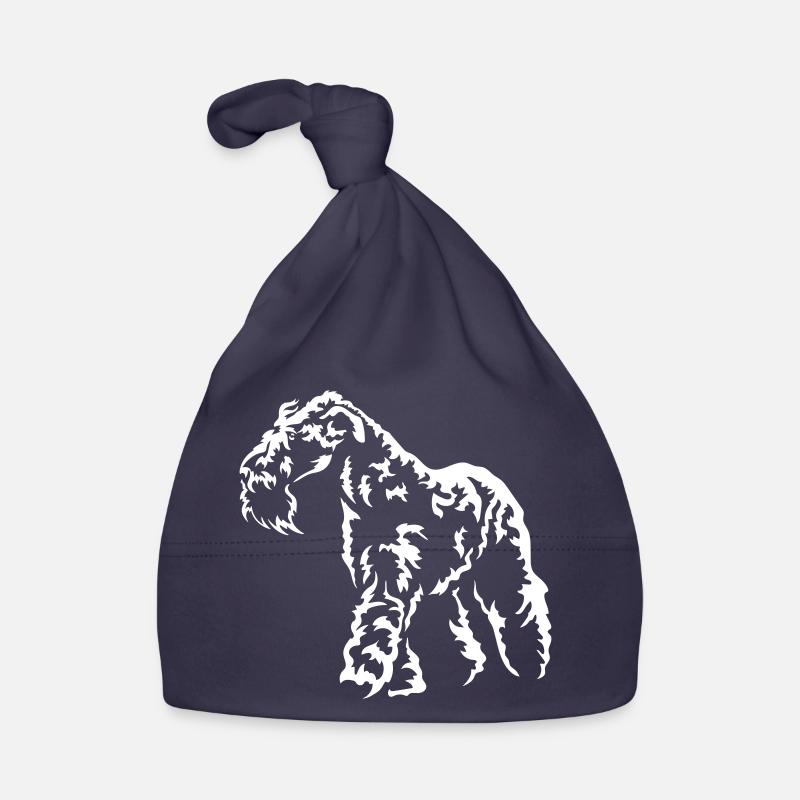 Kerry Blue Terrier « Édition Noire » Bonnet bio Bébé