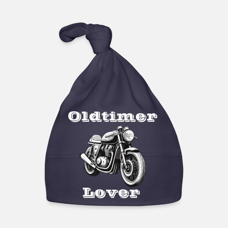 Oldtimer Lover weiß Baby Bio-Mütze