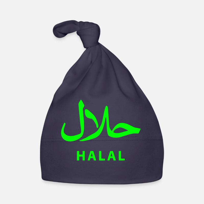 Halal حلال - Bonnet bio Bébé - marine
