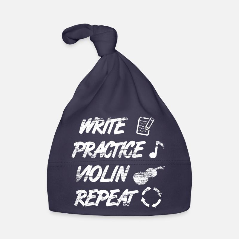 Practice writing, repeat violin Organic Baby Cap