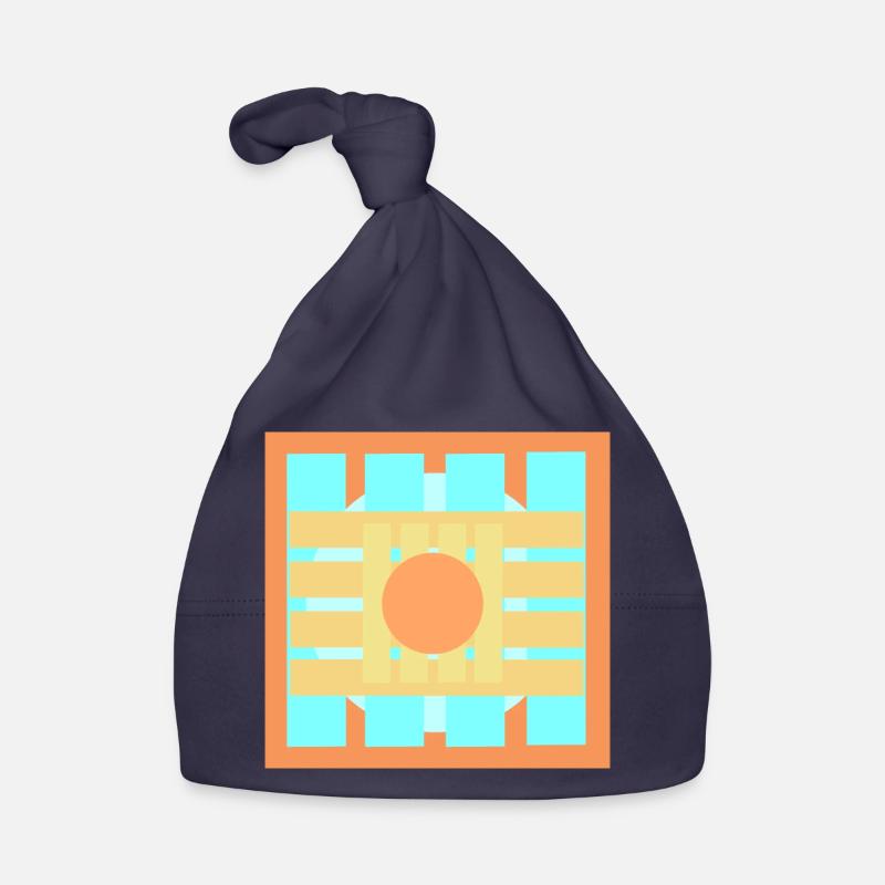 Conception de motifs de jeux de couleurs Bonnet bio Bébé