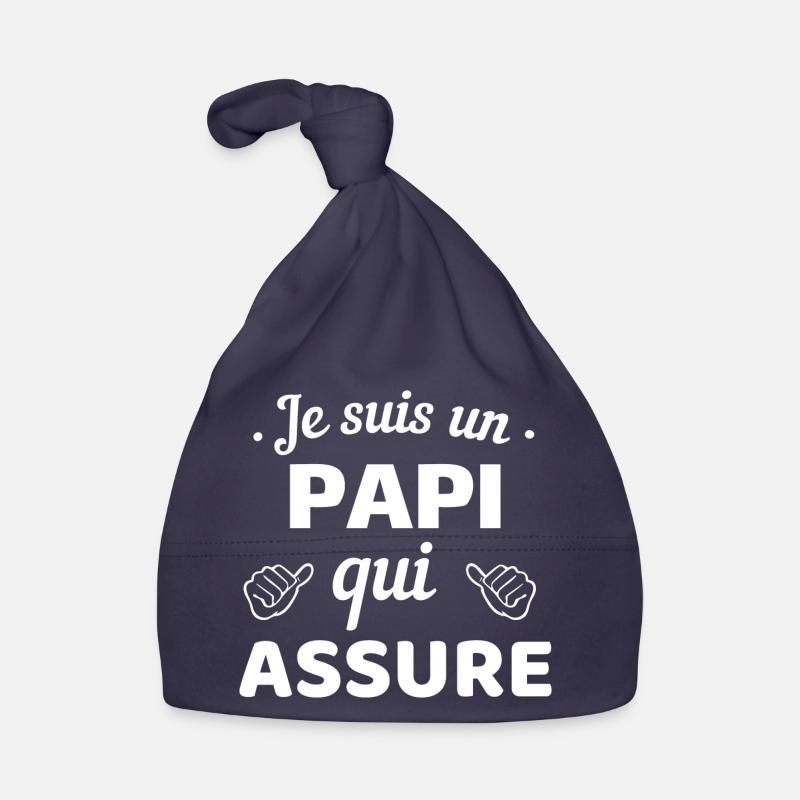 Je suis un Papi qui assure Bonnet bio Bébé