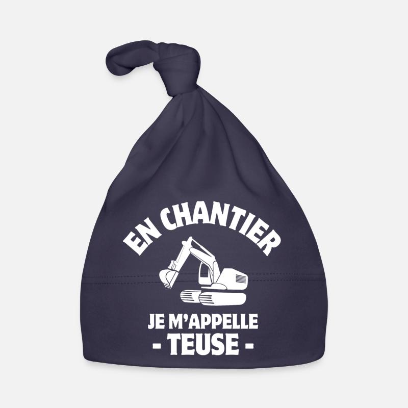pelleteuse, engin de chantier, construction Bonnet bio Bébé