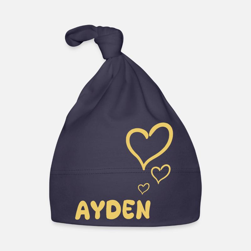 First name Ayden Organic Baby Cap