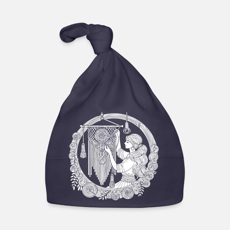 Design en macramé – Créativité et style bohème Bonnet bio Bébé